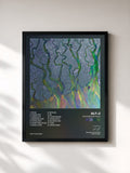 #noir Tableau de l'album An Awesome Wave de alt-J, cadre noir, imprimé et encadré en France