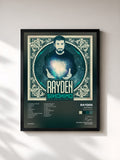 #noir Tableau de l'album Sinónimo (Edición extendida) de Rayden, cadre noir, imprimé et encadré en France