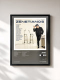 #noir Tableau de l'album Zenetianos de Zenet, cadre noir, imprimé et encadré en France