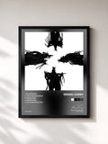 #noir Tableau de l'album 13 de Denzel Curry, cadre noir, imprimé et encadré en France