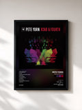 #noir Tableau de l'album Back & Fourth de Pete Yorn, cadre noir, imprimé et encadré en France