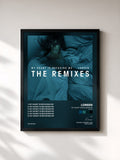 #noir Tableau de l'album My Heart Is Refusing Me (Remixes) de Loreen, cadre noir, imprimé et encadré en France