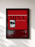 #noir Tableau de l'album Mina: i grandi classici de Mina, cadre noir, imprimé et encadré en France