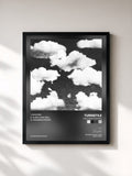#noir Tableau de l'album New Heart Designs de Turnstile, cadre noir, imprimé et encadré en France
