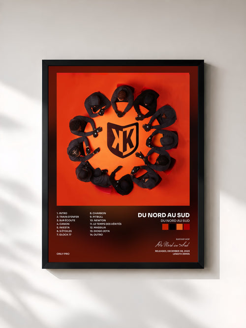 Du Nord au Sud · Du Nord au Sud — Affiche encadrée