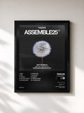 #noir Tableau de l'album <ASSEMBLE25> de tripleS, cadre noir, imprimé et encadré en France