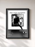 #noir Tableau de l'album Currency Of Man de Melody Gardot, cadre noir, imprimé et encadré en France