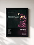 #noir Tableau de l'album Youthquake de Dead or Alive, cadre noir, imprimé et encadré en France