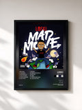 #noir Tableau de l'album Mad Move de Loski, cadre noir, imprimé et encadré en France