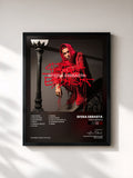 #noir Tableau de l'album Sfera Ebbasta de Sfera Ebbasta, cadre noir, imprimé et encadré en France