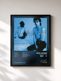 #noir Tableau de l'album Wandering Spirit de Mick Jagger, cadre noir, imprimé et encadré en France