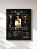 #noir Tableau de l'album Mas Flow - Los Benjamins de Luny Tunes, cadre noir, imprimé et encadré en France