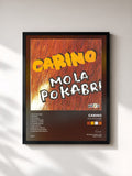 #noir Tableau de l'album Mo la po kabri (Ile Maurice) de Carino, cadre noir, imprimé et encadré en France