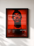 #noir Tableau de l'album TMC de Nipsey Hussle, cadre noir, imprimé et encadré en France