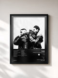 #noir Tableau de l'album CANCEL CULTURE NIGHTMARE (INSTRUMENTAL) de Fler, cadre noir, imprimé et encadré en France