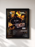#noir Tableau de l'album Say Uncle 2 Hard for Hip Hop de Uncle Murda, cadre noir, imprimé et encadré en France