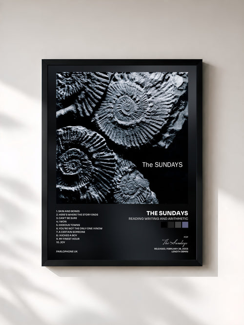 The Sundays · Reading Writing And Arithmetic — Affiche encadrée