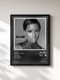 #noir Tableau de l'album #AndSeeThatsTheThing de Dej Loaf, cadre noir, imprimé et encadré en France