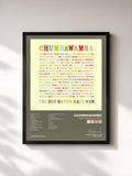 #noir Tableau de l'album The Boy Bands Have Won de Chumbawamba, cadre noir, imprimé et encadré en France
