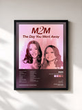 #noir Tableau de l'album The Day You Went Away de M2M, cadre noir, imprimé et encadré en France