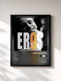 #noir Tableau de l'album 9 de Eros Ramazzotti, cadre noir, imprimé et encadré en France