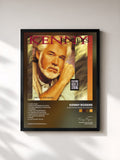 #noir Tableau de l'album Something Inside So Strong de Kenny Rogers, cadre noir, imprimé et encadré en France