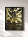 #noir Tableau de l'album Raiz de Pedro Guerra, cadre noir, imprimé et encadré en France