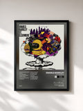 #noir Tableau de l'album St. Elsewhere de Gnarls Barkley, cadre noir, imprimé et encadré en France