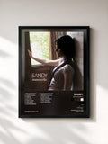 #noir Tableau de l'album Manuscrito de Sandy, cadre noir, imprimé et encadré en France