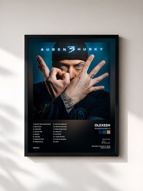 Olexesh · Augen Husky 3 — Affiche encadrée