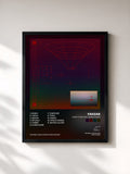 #noir Tableau de l'album Everything Will Grow Again de Fakear, cadre noir, imprimé et encadré en France