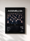 #noir Tableau de l'album <ASSEMBLE24> de tripleS, cadre noir, imprimé et encadré en France