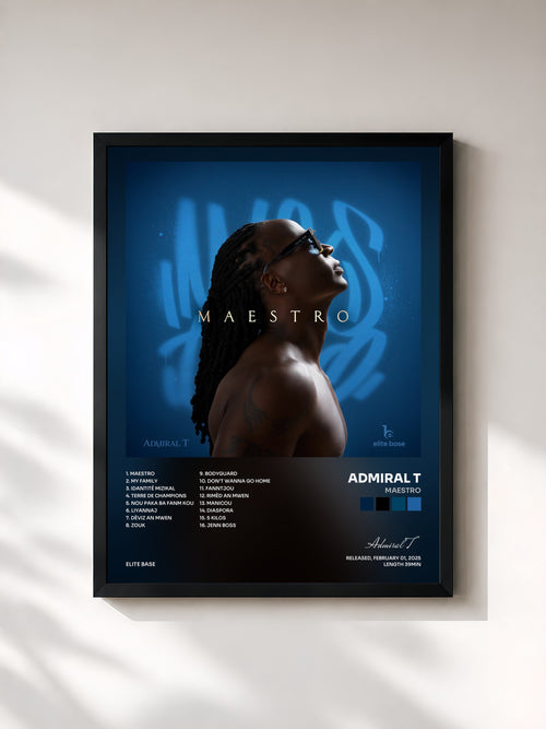 Admiral T · MAESTRO — Affiche encadrée