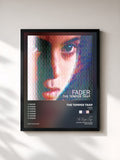 #noir Fader (Remixes) by The Temper Trap as a framed art print, black frame, printed and framed in France