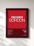 #noir Tableau de l'album De Top 10 Van de Gordon, cadre noir, imprimé et encadré en France