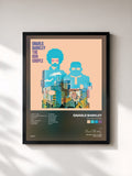#noir Tableau de l'album The Odd Couple de Gnarls Barkley, cadre noir, imprimé et encadré en France