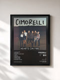 #noir Tableau de l'album Hearts on Fire de Cimorelli, cadre noir, imprimé et encadré en France