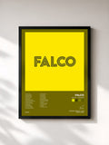 #noir Tableau de l'album Falco - The Box de Falco, cadre noir, imprimé et encadré en France