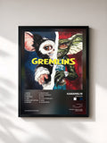 #noir Tableau de l'album Gremlins de Karamel19, cadre noir, imprimé et encadré en France