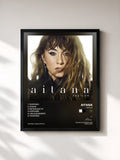 #noir Tableau de l'album Tráiler de Aitana, cadre noir, imprimé et encadré en France