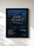 #noir Tableau de l'album The Merriest de Jane Monheit, cadre noir, imprimé et encadré en France