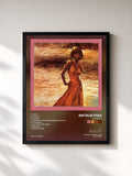 #noir Tableau de l'album Thankful de Natalie Cole, cadre noir, imprimé et encadré en France