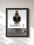 #noir Tableau de l'album Totem de Admiral T, cadre noir, imprimé et encadré en France