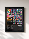 #noir Tableau de l'album This Is Alphabeat de Alphabeat, cadre noir, imprimé et encadré en France