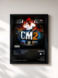 #noir Tableau de l'album CM2 de Yo Gotti, cadre noir, imprimé et encadré en France