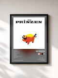 #noir Tableau de l'album Schweine de Die Prinzen, cadre noir, imprimé et encadré en France