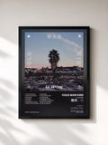 #noir Tableau de l'album LA DIVINE de Cold War Kids, cadre noir, imprimé et encadré en France