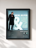 #noir Tableau de l'album Album De Duos de Michel Delpech, cadre noir, imprimé et encadré en France