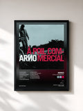 #noir Tableau de l'album À poil commercial de Arno, cadre noir, imprimé et encadré en France