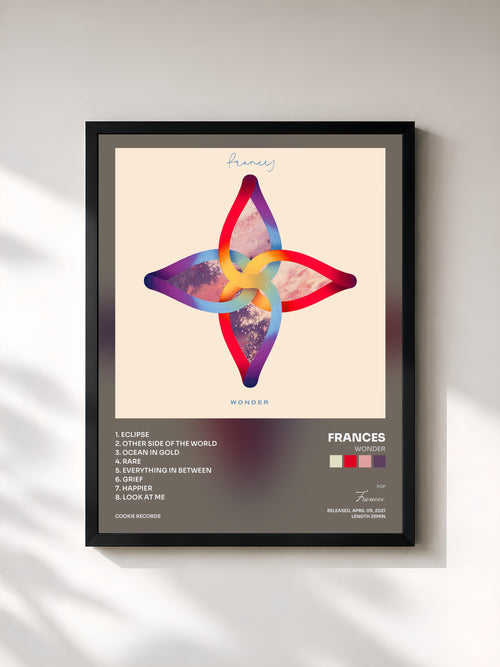 Frances · Wonder — Affiche encadrée